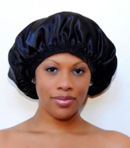 Wrap-satin-bonnet-black
