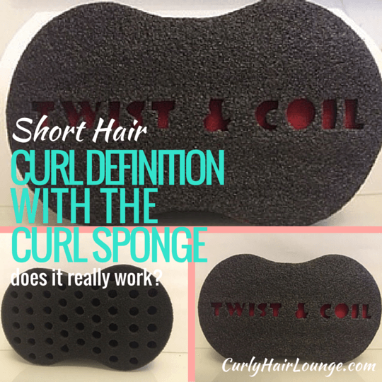 Short Hair Curl Definition With The Curl Sponge