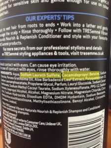 Natural Hair Product Ingredients - Tresemme