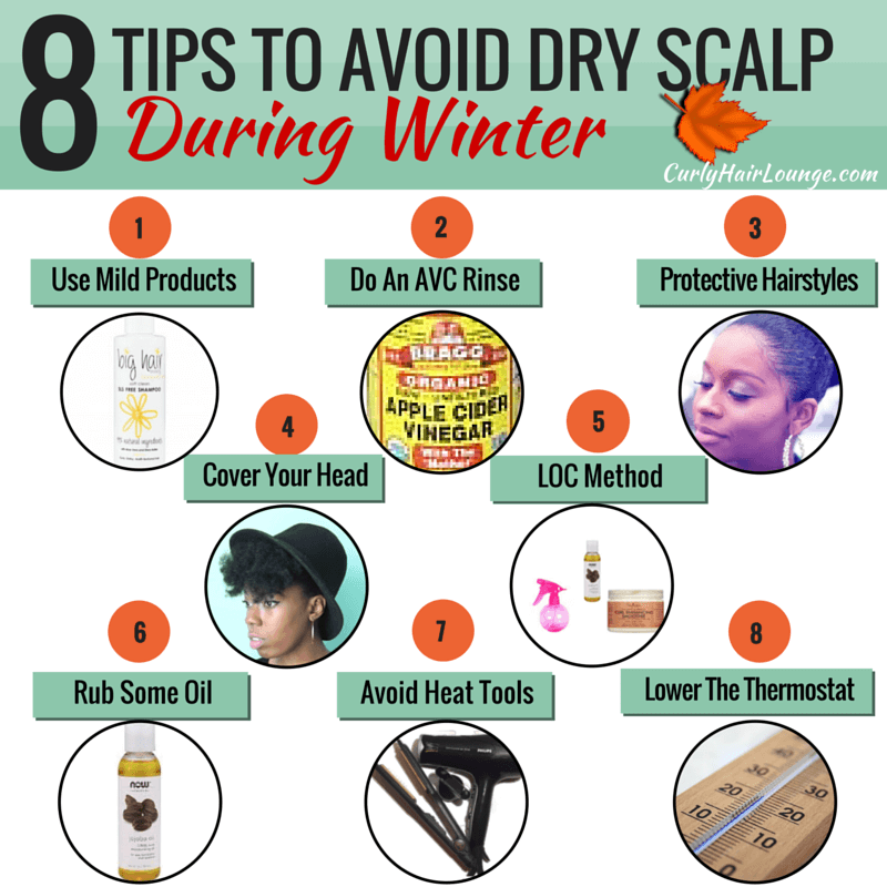 8 Tips to avoid dry scalp during Winter Infographic