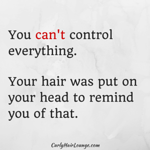 You cannot control everything