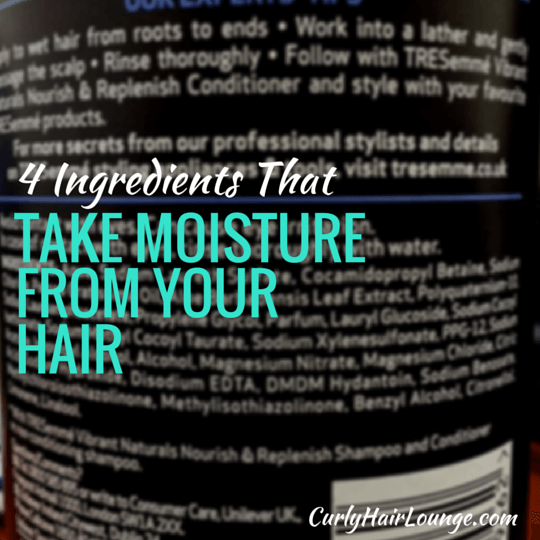 4 Ingredients That Take Moisture From Your Hair