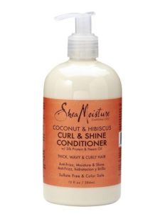 shea moisture coconut and hibiscus curl and shine conditioner