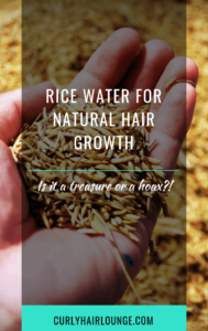 Rice Water For Natural Hair Growth
